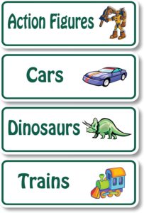 Efficient Organization Toy Labels