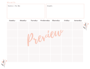 Basic Calendar & Notes Preview